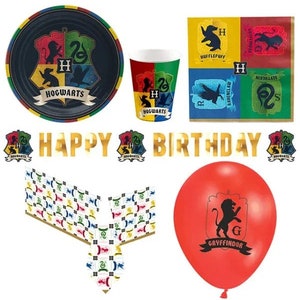 Harry Potter Birthday Decorations, & Party Supplies, Plates, Cups