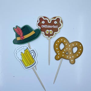 Oktoberfest ONEderful Cupcake Toppers - my fist oktoberfest! I am one