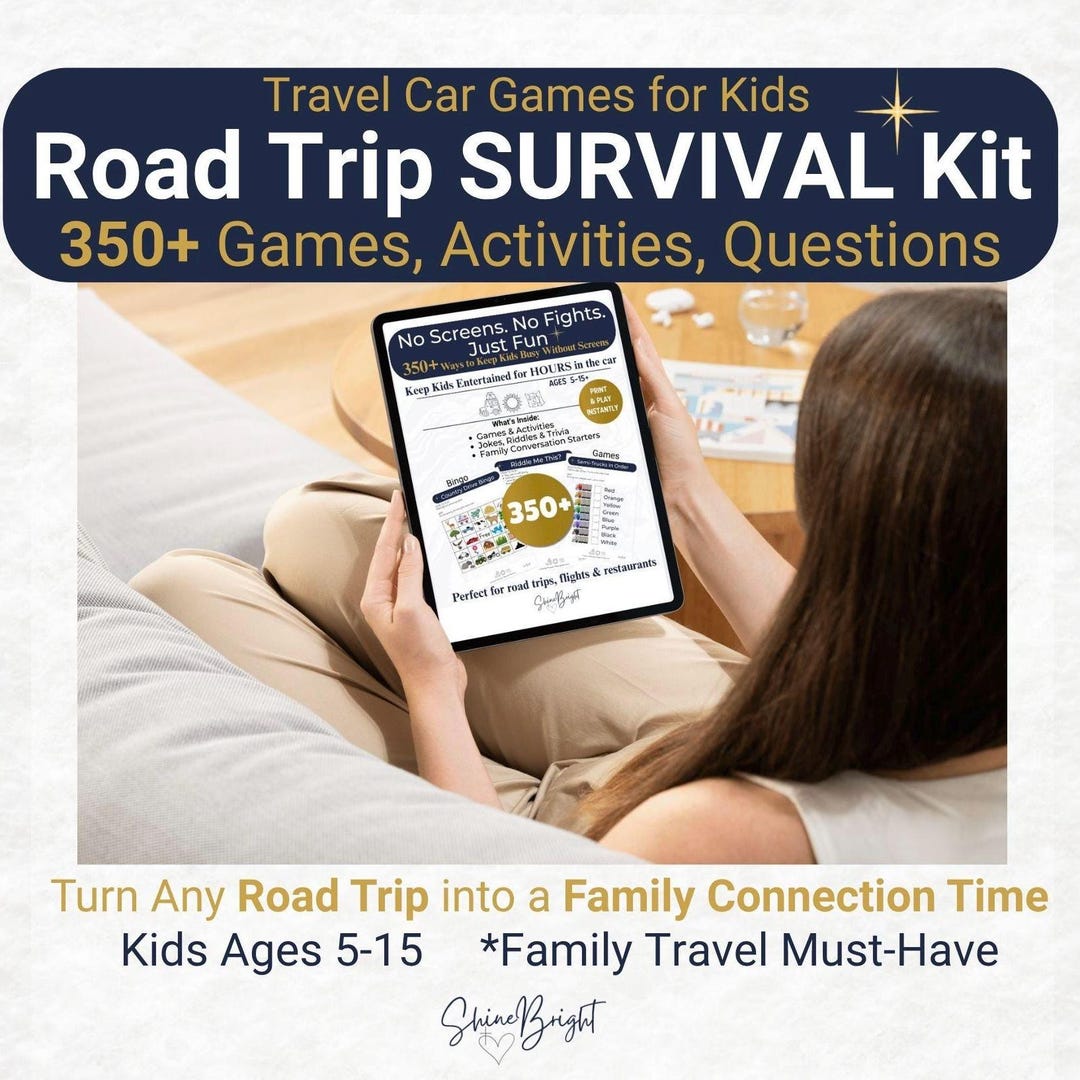 Road Trip Activity Pack for Kids | 350+ Screen-free Family Games ...