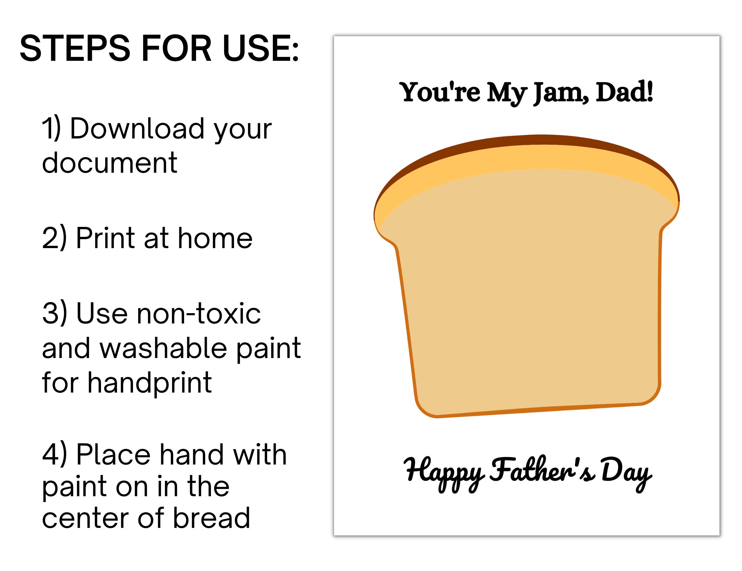 Father s Day Handprint Craft Father s Day Handprint Printable Father s Day Handprint Craft Father s Day Handprint Printable