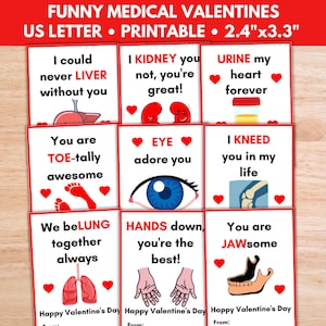 Funny Medical Valentines for Doctors, Nurses, Hospitals, Medical Offices, and Med Students, RN and ER Healthcare Valentines