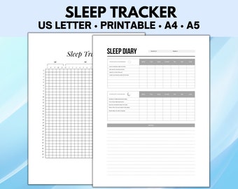 Schlaf-Tracker für Erwachsene, Kinder und Kleinkinder, druckbare Schlaf-Tracker, Schlaf-Chart