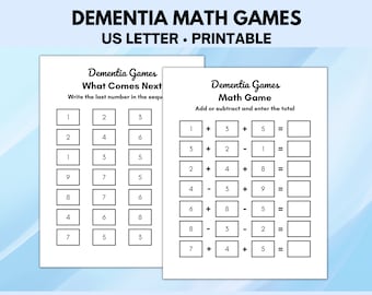 Dementia Math Games, Dementia Activities, Dementia Games, Dementia Caregiver, Dementia Brain Games, Memory Care
