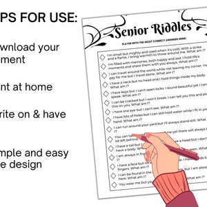 Senior Riddles, Retiree Games, Senior Citizen Games and Activities ...