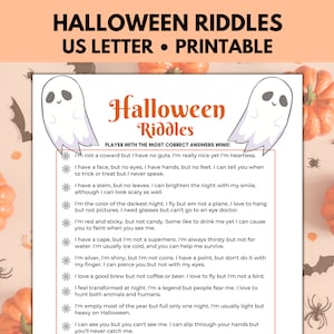 Halloween Riddles, Halloween Games for Teens, Halloween Games for Adults