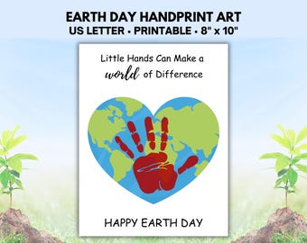 Earth Day Handprint Art, Activities and Crafts for Kids
