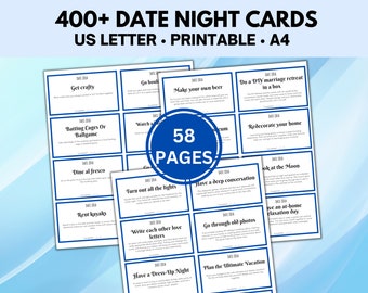 Date Night Cards, Year of Dates, Couple Activities
