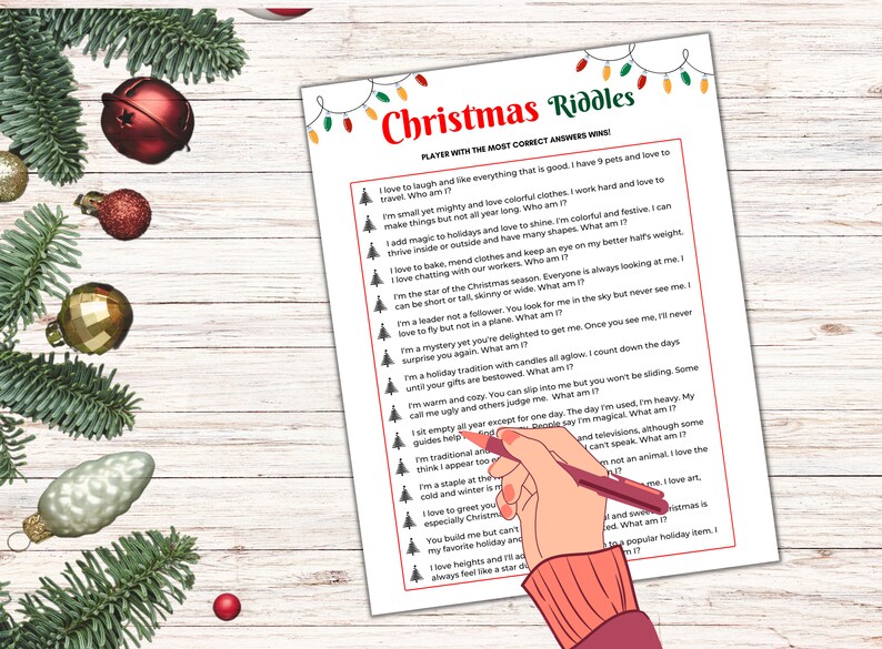 Christmas Riddles, Christmas Party Games Adults, Christmas Games for ...