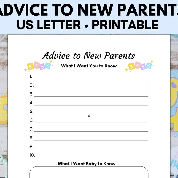 Advice for New Mom - Etsy