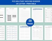 PCS Binder, Military Moving Planner, PCS Checklist, Military Family PCS Planner, Military Moving Binder, Moving Checklist
