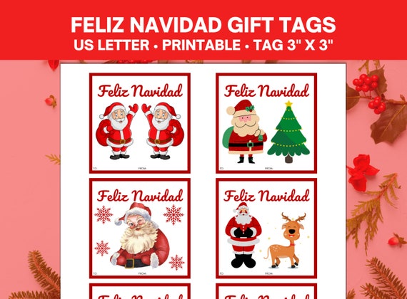 Christmas Gift Tags, Printable Gift Tag Template (1578458)
