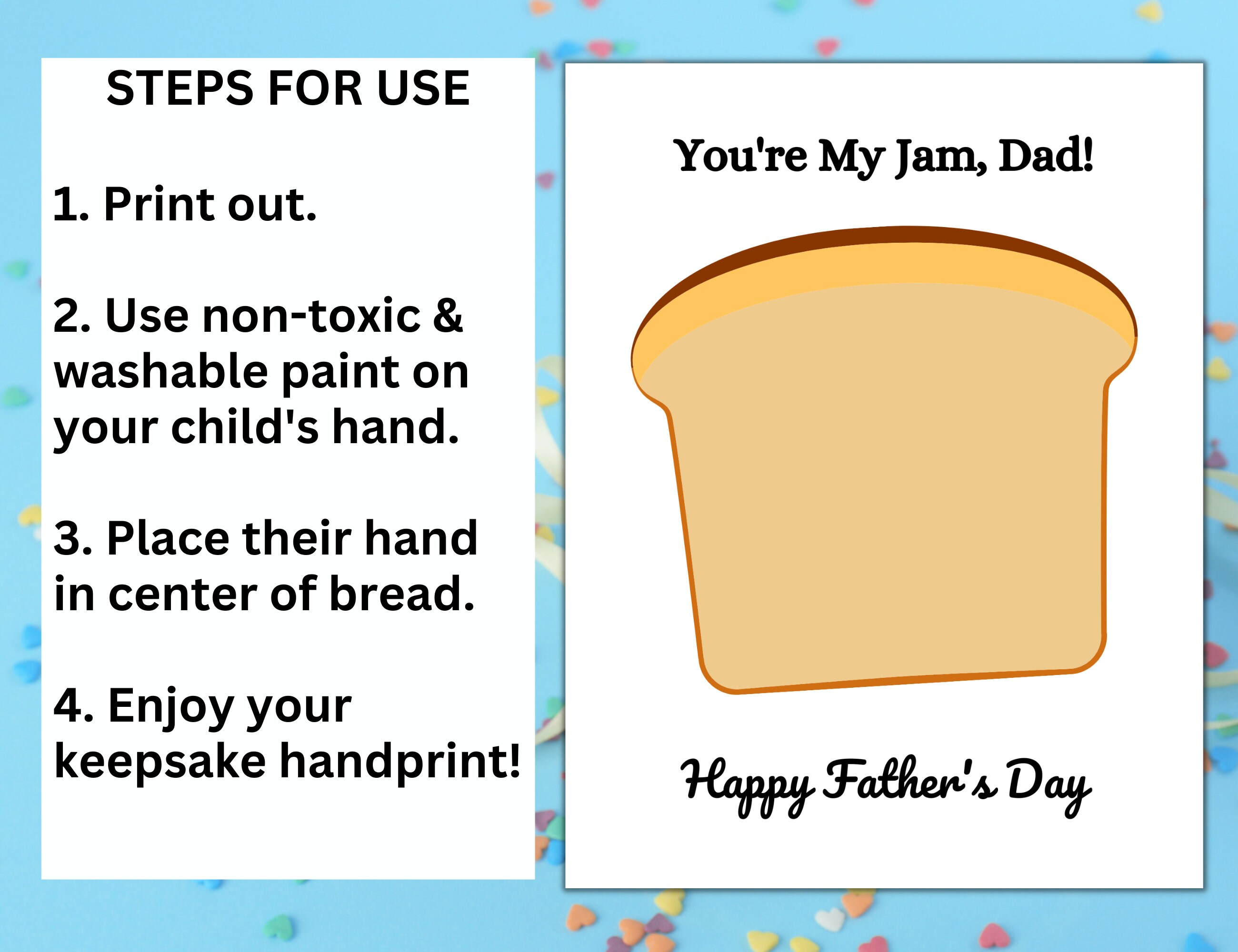 Father s Day Handprint Craft Father s Day Handprint Printable Father s Day Handprint Craft Father s Day Handprint Printable