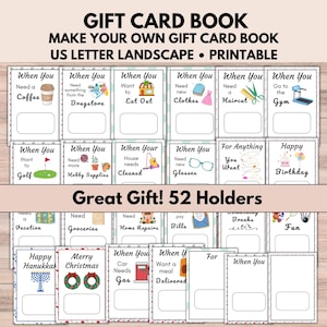 Libro de tarjetas de regalo imprimible para la universidad, graduación y cumpleaños, kit de supervivencia para la universidad, paquete de ayuda para la universidad, paquete de ayuda para mujeres y hombres