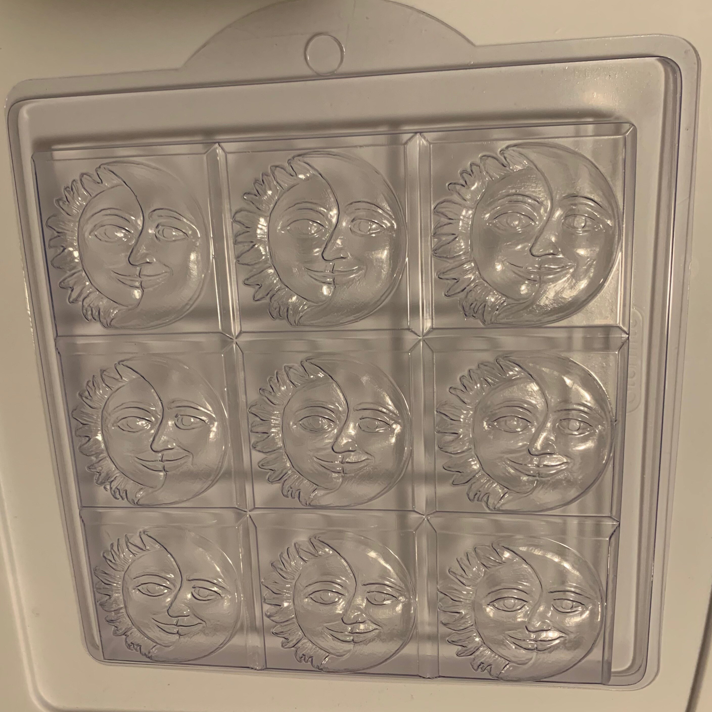Sun and Moon Tray Mold MW 116 Plastic Soap Mold Lotion Bar Mold Bath