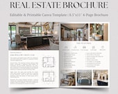Editable Real Estate Brochure Template for Realtors, Home Owners, Property Investors and Property Presentation for Real Estate Marketing