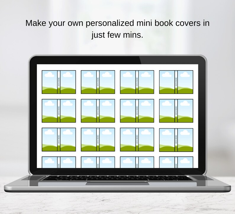 Editable Mini Book Covers Canva Template, Miniature Books for Decor Editable Mini Book Covers Canva Template, Miniature Books for Decor