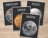 Printable Planets For Kids Astronomy Education Posters | Realistic Planet Posters for Space Education | Kids Solar System Learning Activity