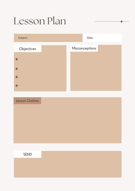 Lesson Plan Pack for Teachers Student Teachers Prinatble A4 - Etsy