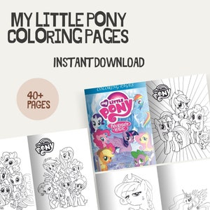 My little pony rainbow power ponies coloring book MLP coloring pages for  kids 