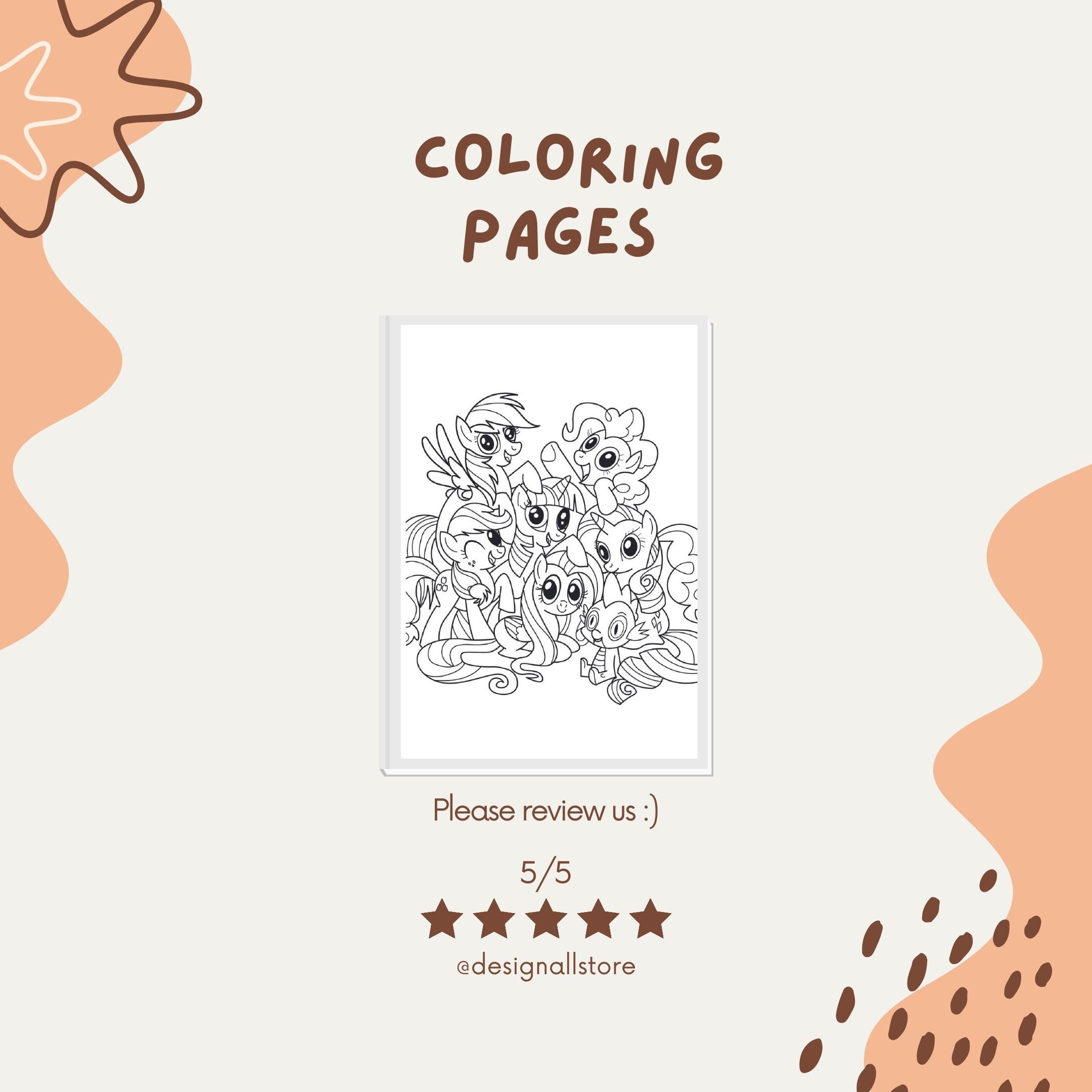 My Little Pony Coloring Book, Coloring Pages My Little Pony Theme ...