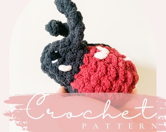 Crochet Pattern: Lulu the Love Bug, crochet ladybug, lovebug, valentine&#39;s day plush