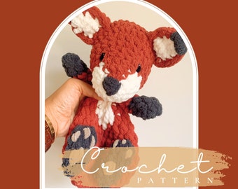 Crochet Pattern : Fitz the Fox Cub - Amigurumi Fox - Crochet Fox - Woodland Crochet Pattern - Woodland Nursery decor