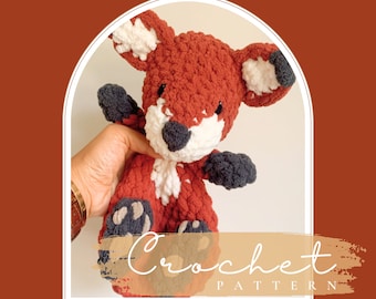 Virkmönster: Fitz Rävungen - Amigurumi Räv - Virkad Räv - Virkmönster i skogsmark - Barnrumsinredning i skogsmark