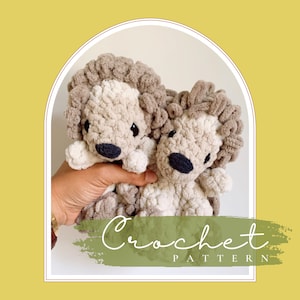 Crochet Pattern: Harlow the Hedgehog - Amigurumi Hedgehog - Crochet Hedgehog - Woodland Crochet Pattern - Woodland Nursery decor