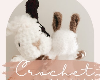 Modèle au crochet : Juniper le lapin - motif lapin - motif marché printanier - motif pâques