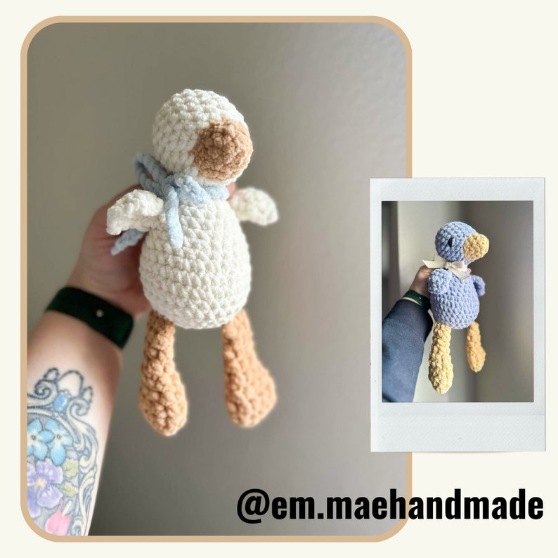 Crochet Pattern digital download: Lucy the Goose goose pattern vintage goose pattern cute amigurumi goose image 7