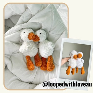 Crochet Pattern digital download: Lucy the Goose goose pattern vintage goose pattern cute amigurumi goose image 9