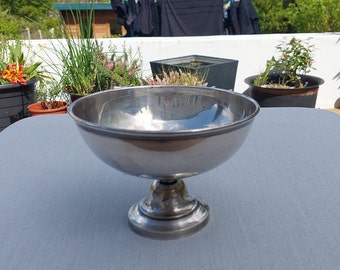 Italian Silver plated bowl on pedestaL