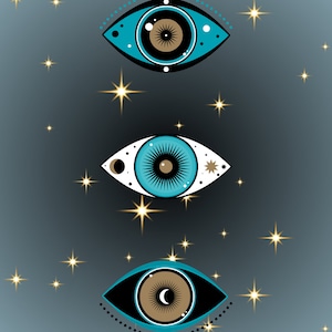 Phone Wallpaper, Evil Eye, PNG File, Digital Download