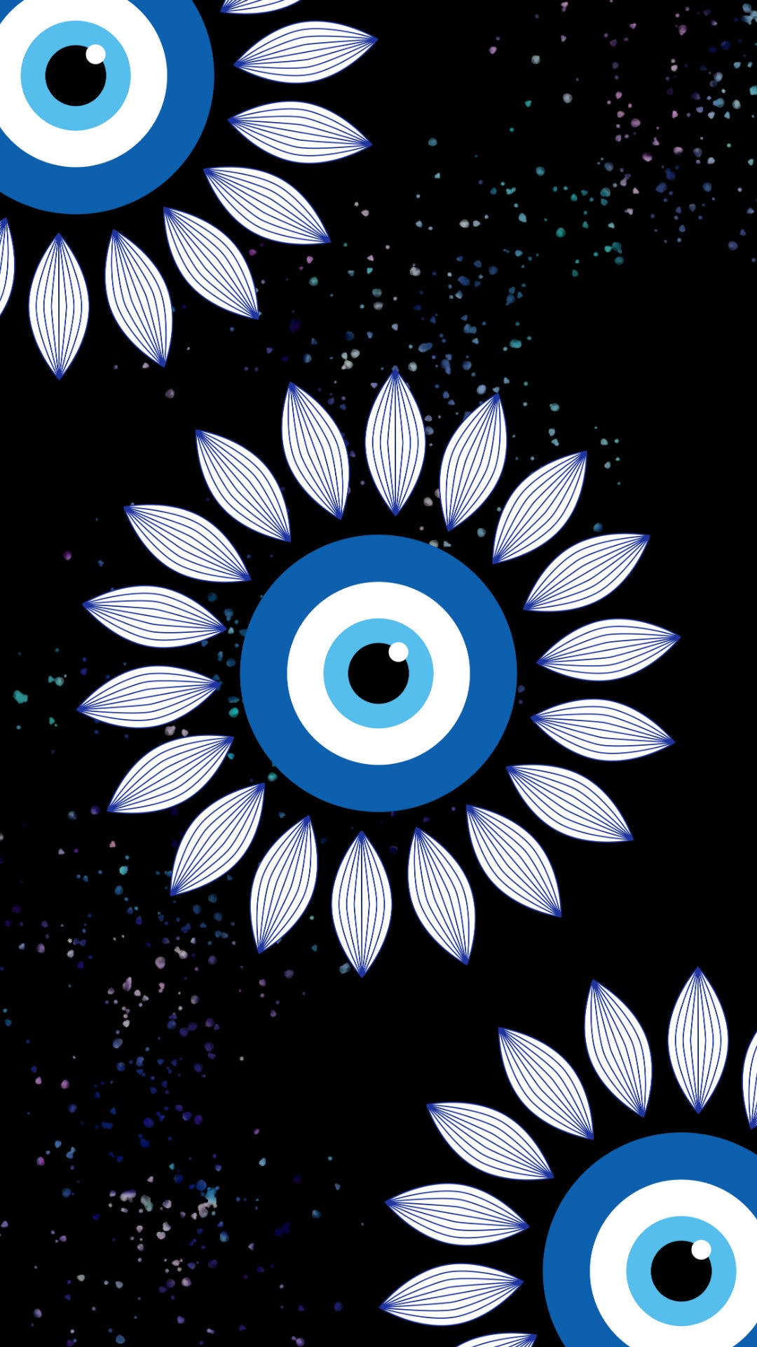 Phone Wallpaper, Evil Eye Flower, PNG File, Digital Download - Etsy
