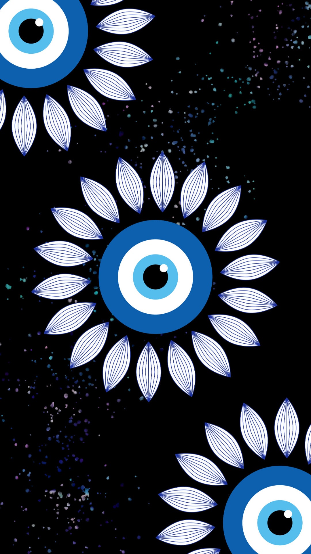 Phone Wallpaper, Evil Eye Flower, PNG File, Digital Download - Etsy