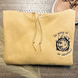 I&#39;m Going on an adventure| Custom Embroidered Crewneck and Hoodie