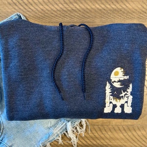 Droid Hoodie| Custom Embroidered Crewneck| Embroidered Hoodie