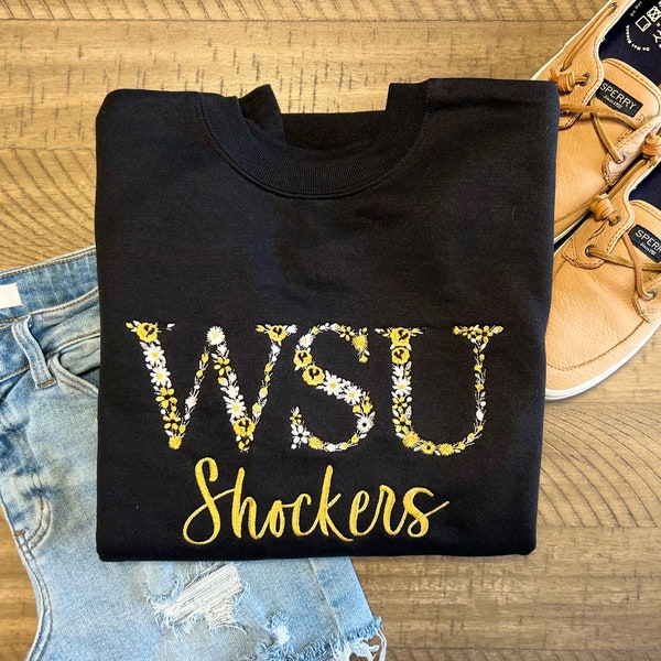 Wichita Embroidered Crewneck| Custom Crewneck| Game Day Hoodie