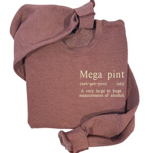 Mega Pint Embroidered Crewneck| Custom Embroidered Hoodie