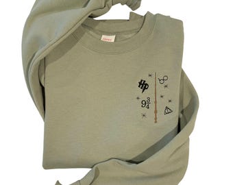 Custom Magic Embroidered Sweater| Wizard Embroidered Crewneck| Custom Embroidered Hoodie | Witch or Wizard Embroidered Crewneck