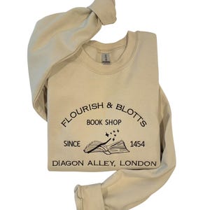 Embroidered Book Shop| Custom Embroidered Crewneck| Magic Hoodies