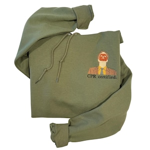 CPR Certified Embroidered Crewneck| CPR Certified Embroidery| Custom Embroidered Hoodie