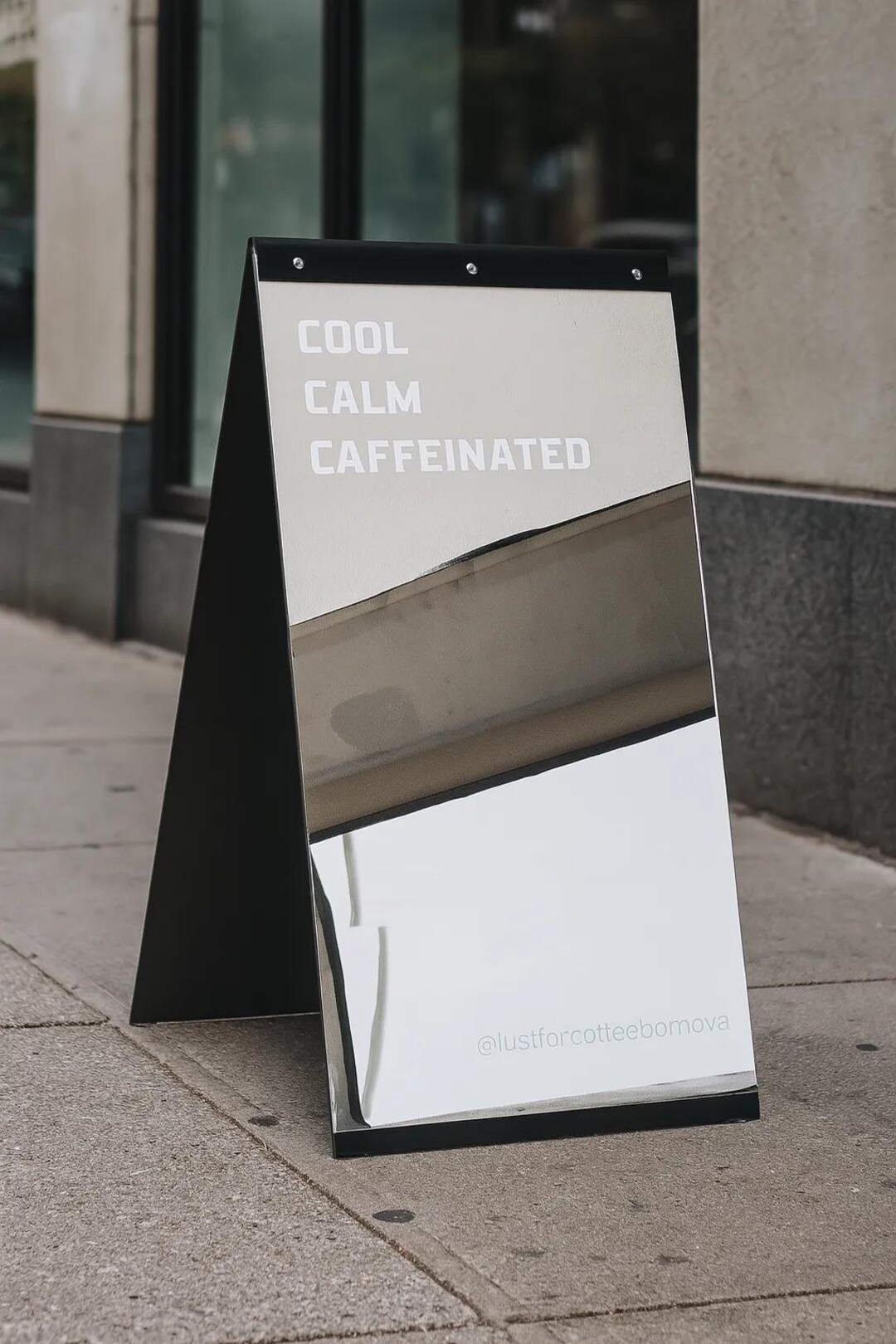 Mirror Sidewalk Sign A Frame Mirror Sign for Storefront, Aesthetic ...