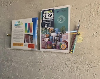 Transparent Plexiglass Shelf 15x65 cm | Wall-Mounted Decorative Shelf