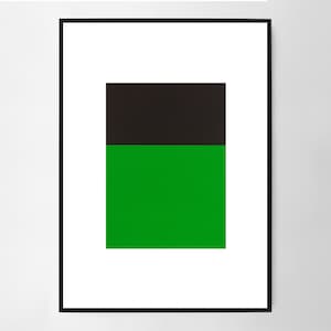 Ellsworth Kelly Black Green Wall Art Print, Art Poster, Exhibition Print, Famous Artist Print, Gallery Wall Home Decor