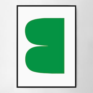 Ellsworth Kelly Green Curves Wall Art Print, Art Poster, Exhibition Print, Famous Artist Print, Gallery Wall Home Decor