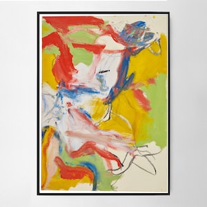 Willem de Kooning Untitled Wall Art Print, Art Poster, Exhibition Print, Famous Artist Print, Gallery Wall Home Decor
