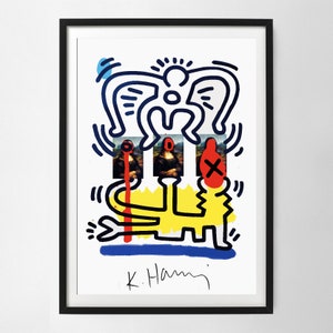 Keith Haring Keith Haring Untitled 1988 Wall Art Print, Art Poster, Exhibition Print, Famous Artist Print, Gallery Wall Home Decor