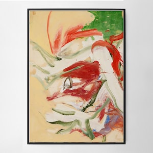 Willem de Kooning Untitled Wall Art Print, Art Poster, Exhibition Print, Famous Artist Print, Gallery Wall Home Decor