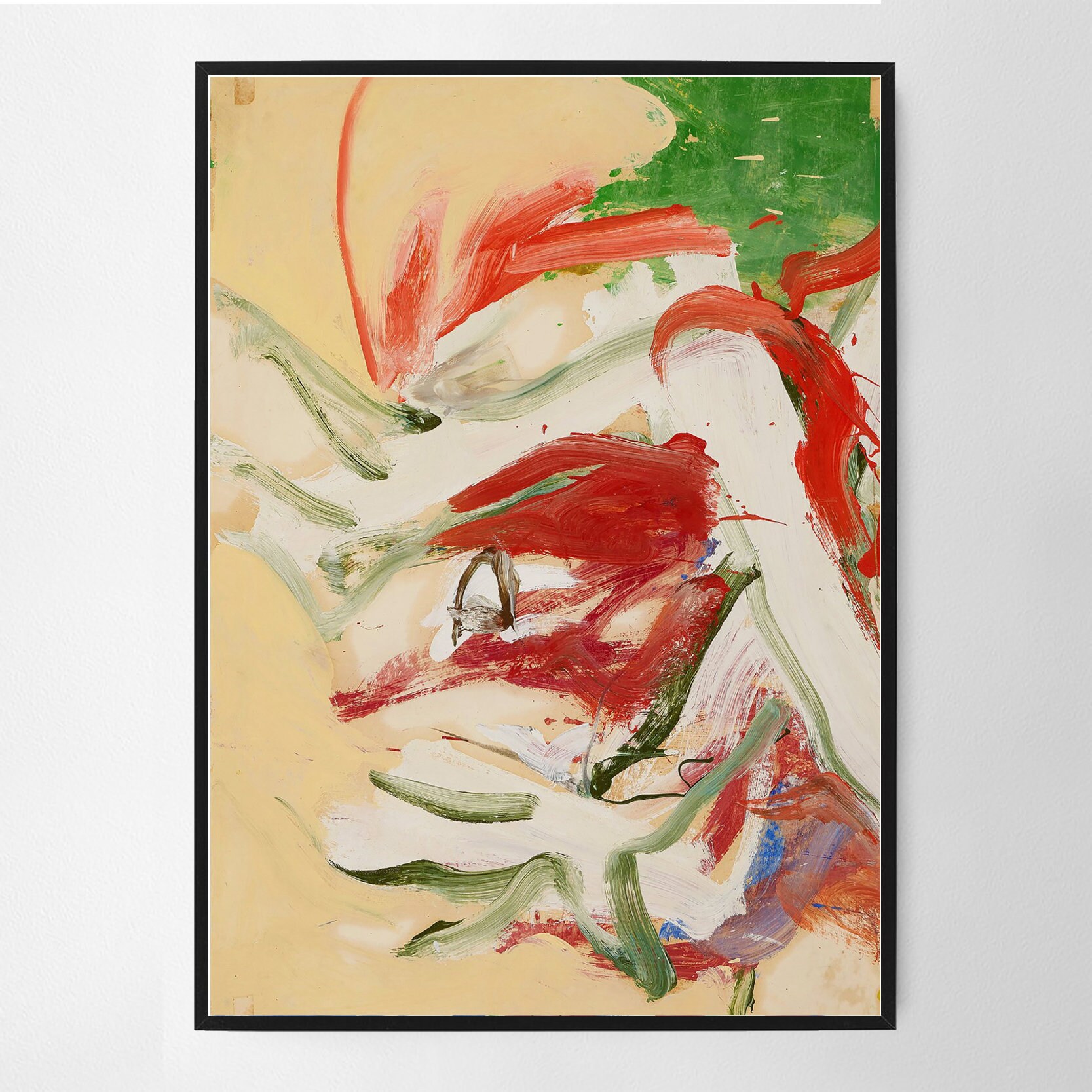 半額満載！スーパーSALE グランドセール！ Willem De Kooning Untitled Wall Art Print, Art Poster 絵画